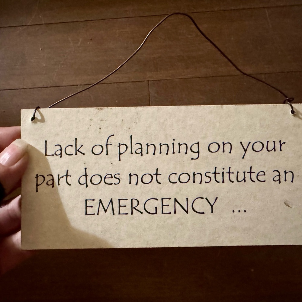 Witty Wall Sign - Cream